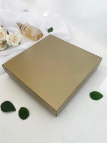Коробочка для ювелирных украшений 16*16 см, золото